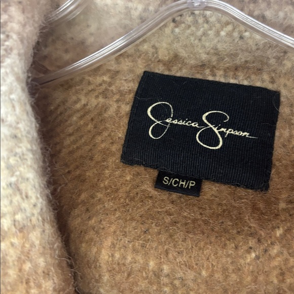 Jessica Simpson Tan Wool Blend Winter Coat - Picture 2 of 5